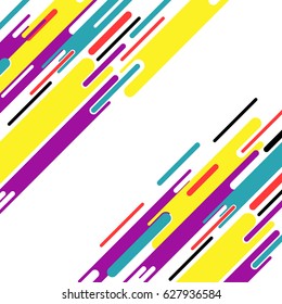 Colorful pattern with text space. Diagonal stripes.
