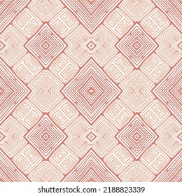 Colorful pattern for textile, ceramic tiles and design, raster seamless red abstract line pattern background.