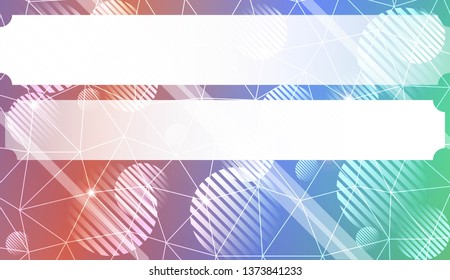Colorful pattern with triangles, line., circle, with gradient. For your business, advert, wallpaper. Vector illustration. Creative gradient color