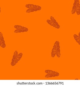 Colorful pattern of tropical leaves. Seamless jungle background. Palm leaf prints.