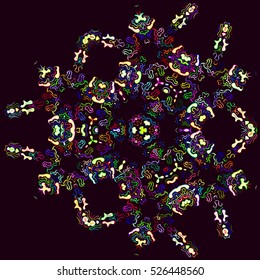 Colorful pattern, vector pattern, colorful abstract background