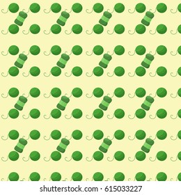 colorful pattern vector illustration with woolen green