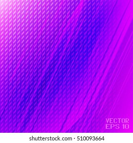 Colorful Pattern with Violet Light and Stripes. Vector Illustration