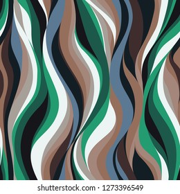 colorful pattern of wavy lines, brigth vector of lines, liquid print for clothes and things, flexible background