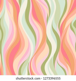 colorful pattern of wavy lines, brigth vector of lines, liquid print for clothes and things, flexible background