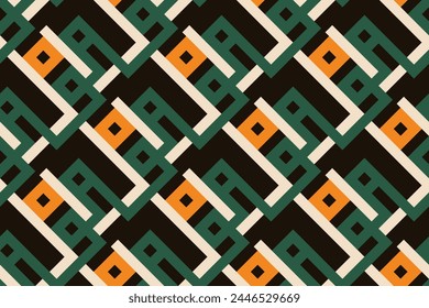 a colorful pattern with a yellow and green design