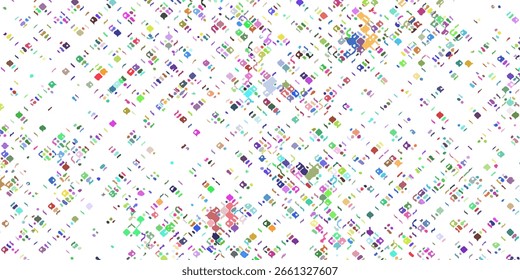 Colorful patterned background with white background, suitable for banners, banners, flyers. abstract background