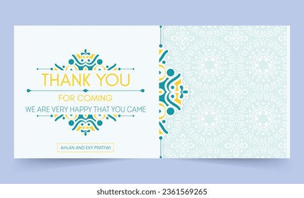 colorful patterned wedding thank you cards