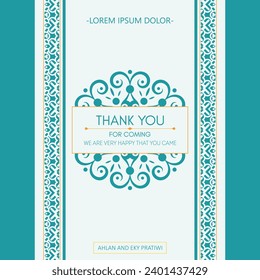 colorful patterned wedding thank you cards
