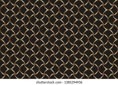Colorful patterns of arbitrary shape. Set of design elements for presentation of brochures. Endless pattern for Wallpaper, textile. Vector illustration.Golden pattern on a dark green background