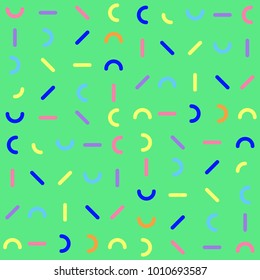 Colorful Patterns. Memphis Mosaic Design.