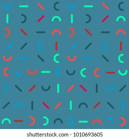 Colorful Patterns. Memphis Mosaic Design.