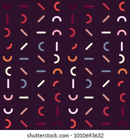 Colorful Patterns. Memphis Mosaic Design.