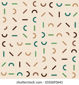 Colorful Patterns. Memphis Mosaic Design.