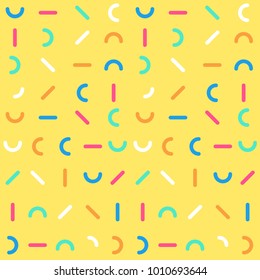 Colorful Patterns. Memphis Mosaic Design.