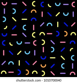 Colorful Patterns. Memphis Mosaic Design.