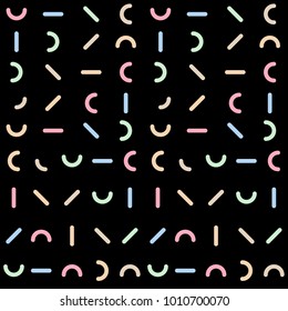 Colorful Patterns. Memphis Mosaic Design.