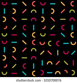 Colorful Patterns. Memphis Mosaic Design.