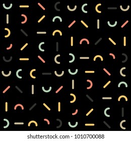 Colorful Patterns. Memphis Mosaic Design.