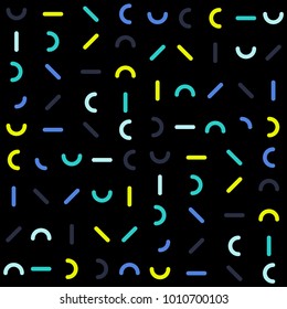 Colorful Patterns. Memphis Mosaic Design.