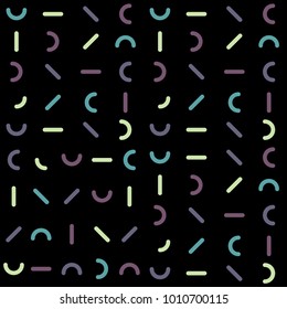Colorful Patterns. Memphis Mosaic Design.