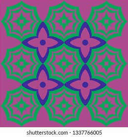 colorful patterns on purple background