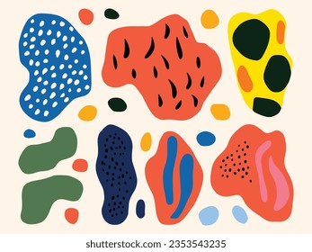 colorful patterns of rocks and stones vector