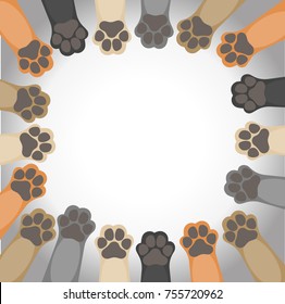 7,632 Dog Paw In Circle Images, Stock Photos & Vectors | Shutterstock