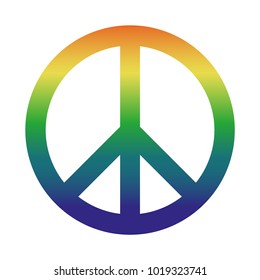 Colorful Peace Sign For Websites And Apps