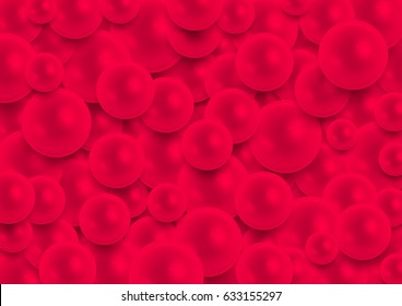 Colorful pearls background, vector composition