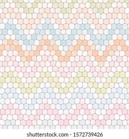 colorful pebbles.  hexagonal design.  layout for presentation 