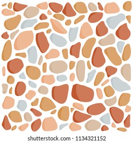 colorful pebbles, vector background