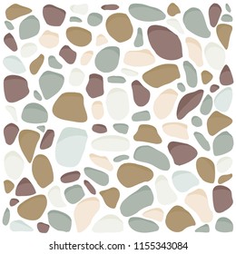colorful pebbles, vector background