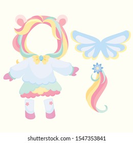 Colorful Pegasus Costume for Party