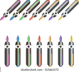 Colorful Pen Abstract