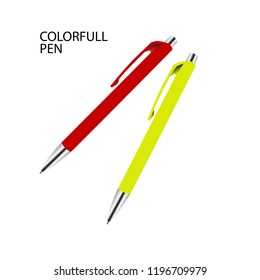 Colorful Pen Vector