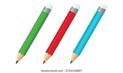 colorful pencil design for using in your work