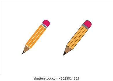 Colorful pencil icon set vector illustration.