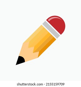 Colorful Pencil Icon. Write, Writing Tools. Stationery Symbol - Vector.