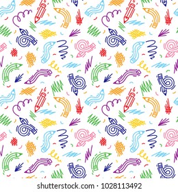 Colorful pencil pattern.