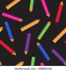 Colorful pencil seamless pattern