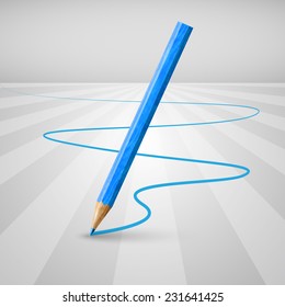 Colorful pencil, vector