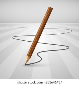 Colorful pencil, vector