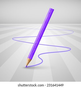 Colorful pencil, vector