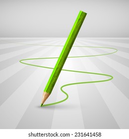 Colorful pencil, vector