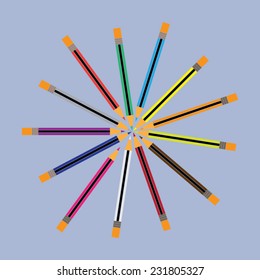 Colorful pencils