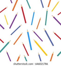 colorful Pencils colors pattern with transparent background