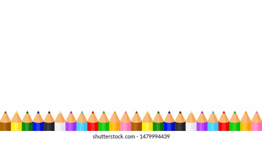 Row Of Crayons High Res Stock Images Shutterstock