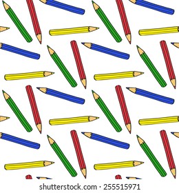 Colorful pencils pattern
