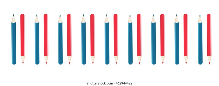 Colorful pencils pattern. Texture with pencil.